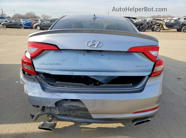 5NPE34AF8GH264328 2016 HYUNDAI SONATA Серый Вид сзади