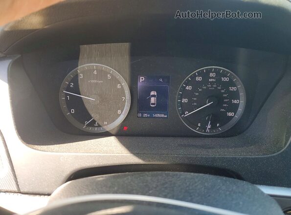 5NPE34AF8GH340694 2016 HYUNDAI SONATA Серебряный Вид щитка приборов