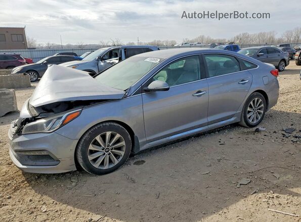 5NPE34AF8GH340694 2016 HYUNDAI SONATA Серебряный Передняя левая четверть