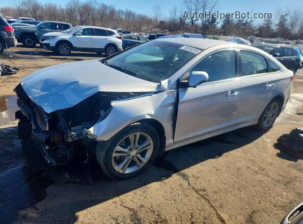 5NPE34AF8KH796347 2019 HYUNDAI SONATA Silver Առջևի ձախ երեք քառորդ տեսարան