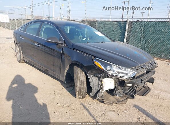 5NPE34AF9KH781906 2019 HYUNDAI SONATA Черный Передняя правая четверть