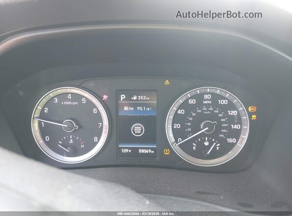 5NPE34AF9KH781906 2019 HYUNDAI SONATA Черный Вид задних сидений