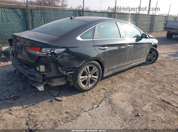 5NPE34AF9KH781906 2019 HYUNDAI SONATA Черный Задняя правая четверть