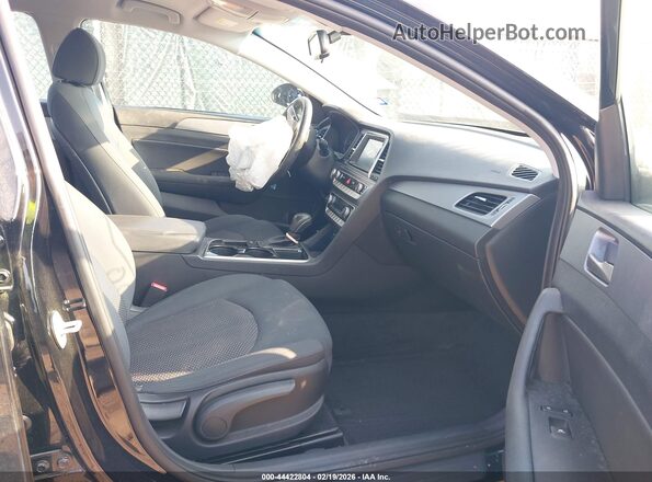 5NPE34AF9KH781906 2019 HYUNDAI SONATA Черный Вид салона спереди