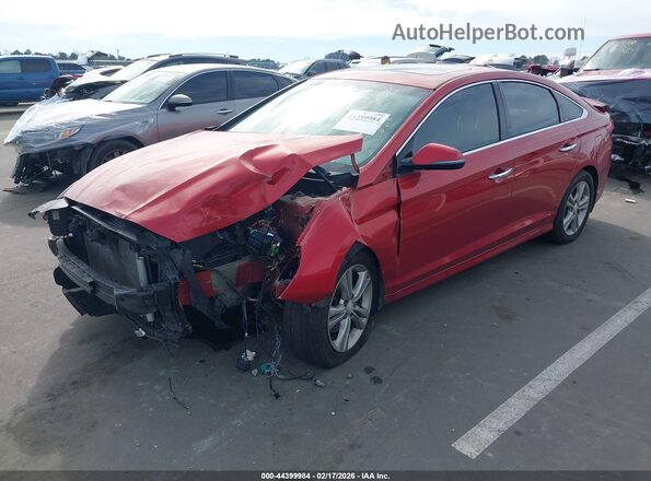 5NPE34AFXJH629230 2018 HYUNDAI SONATA Red Przód lewy