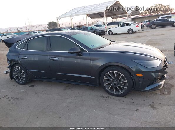 5NPEH4J23LH028050 2020 HYUNDAI SONATA Серый Вид задней части салона