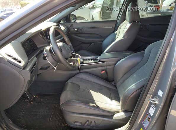 5NPEK4JC4NH146640 2022 HYUNDAI SONATA Gray Widok wnętrza z przodu