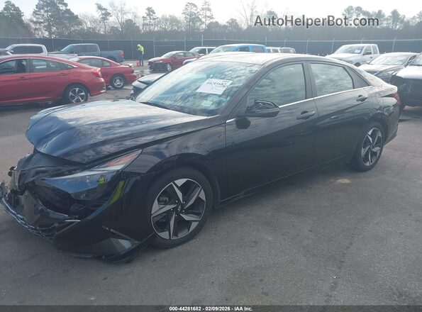 5NPLN4AG4NH058026 2022 HYUNDAI ELANTRA Black Передня ліва чверть