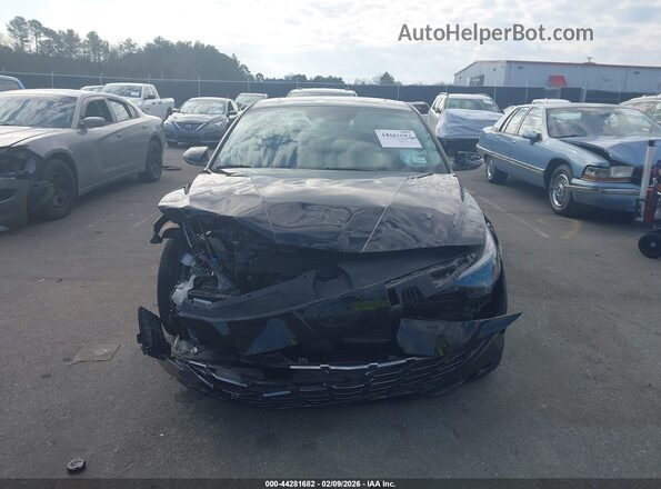 5NPLN4AG4NH058026 2022 HYUNDAI ELANTRA Black Вид щитка приладів