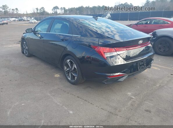 5NPLN4AG4NH058026 2022 HYUNDAI ELANTRA Black Задня ліва чверть