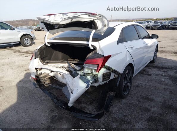 5NPLP4AG5MH000161 2021 HYUNDAI ELANTRA Белый Задняя правая четверть