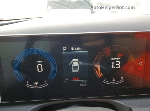 5NTJB4DEXTH164425 2026 HYUNDAI SANTA Gray Вид щитка приладів