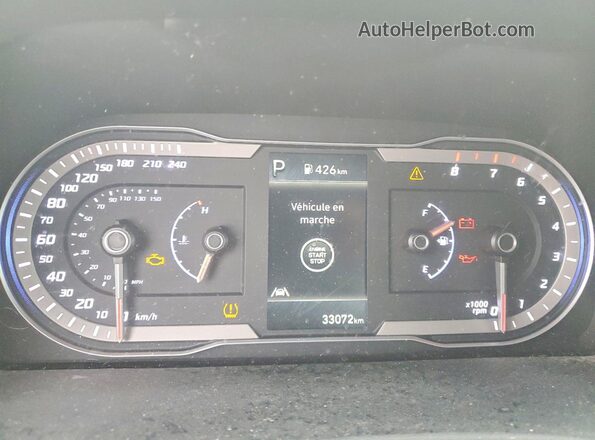 5NTJDDDF7RH106221 2024 HYUNDAI SANTA Белый Вид щитка приборов