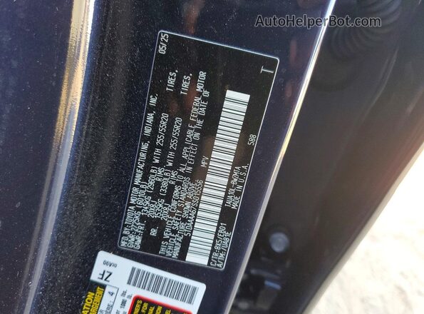 5TDAAAA67SS015556 2025 LEXUS TX Черный Панорамный вид салона 360°