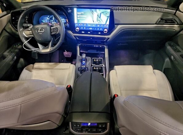 5TDAAAB60SS026249 2025 LEXUS TX Silver Dashboard view