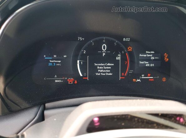 5TDAAAB60SS037848 2025 LEXUS TX Синий Вид щитка приборов