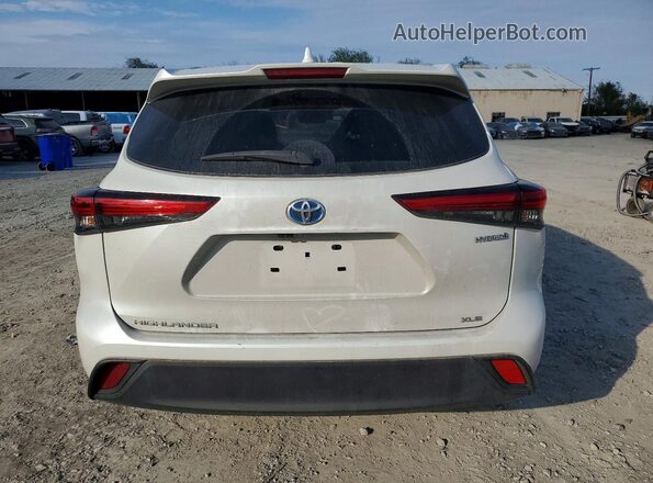 5TDAARAH8PS518360 2023 TOYOTA HIGHLANDER HYBRID White Widok z tyłu