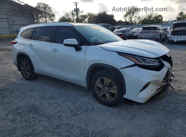 5TDAARAH8PS518360 2023 TOYOTA HIGHLANDER HYBRID White Przód prawy