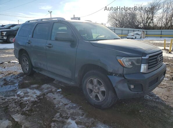 5TDBY5G17JS158721 2018 TOYOTA SEQUOIA Серый Передняя правая четверть