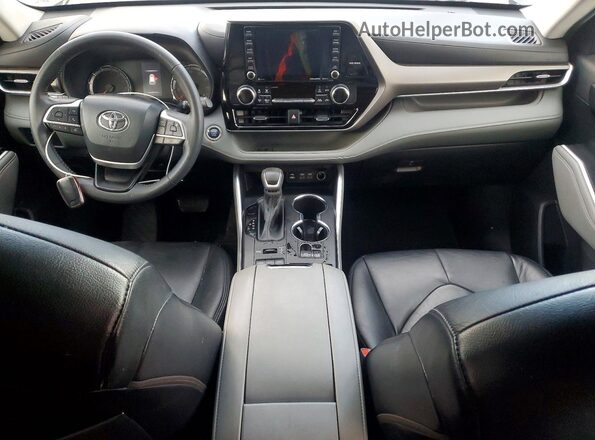 5TDBZRBH3NS589149 2022 TOYOTA HIGHLANDER Серый Вид панели приборов