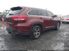 2019 Toyota Highlander Le Plus Красный vin: 5TDBZRFH5KS921128