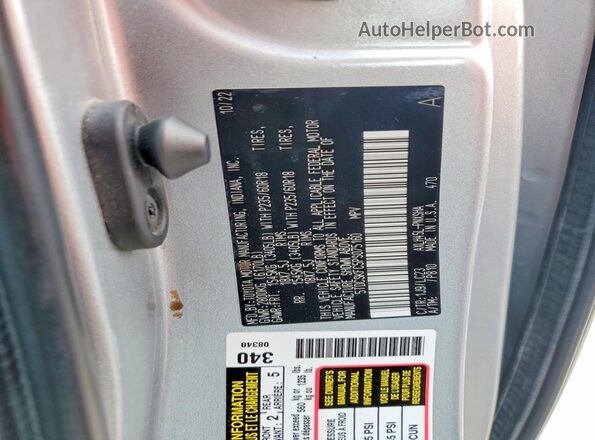 5TDCSKFC5PS075160 2023 TOYOTA SIENNA Silver Вид підкапотного простору