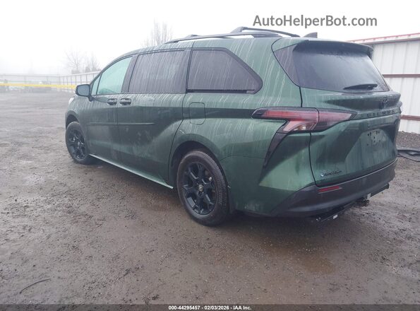 5TDCSKFCXSS209959 2025 TOYOTA SIENNA Зеленый Задняя левая четверть