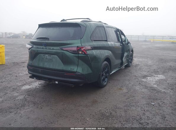 5TDCSKFCXSS209959 2025 TOYOTA SIENNA Зеленый Задняя правая четверть