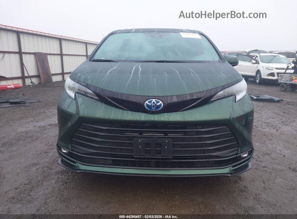 5TDCSKFCXSS209959 2025 TOYOTA SIENNA Зеленый Вид задней части салона