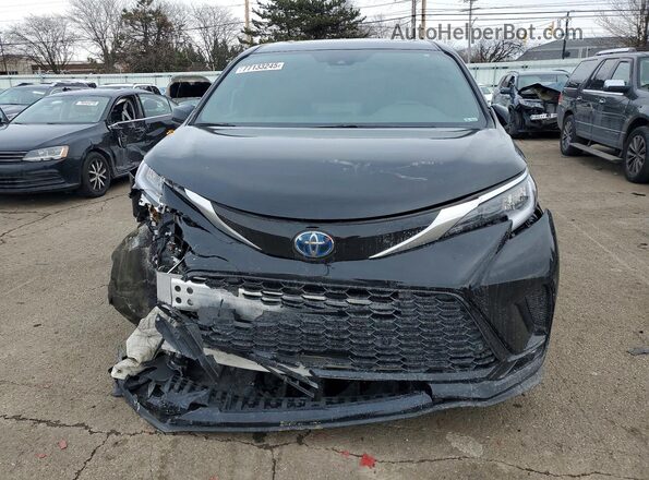 5TDDRKEC0NS115787 2022 TOYOTA SIENNA Черный Вид спереди