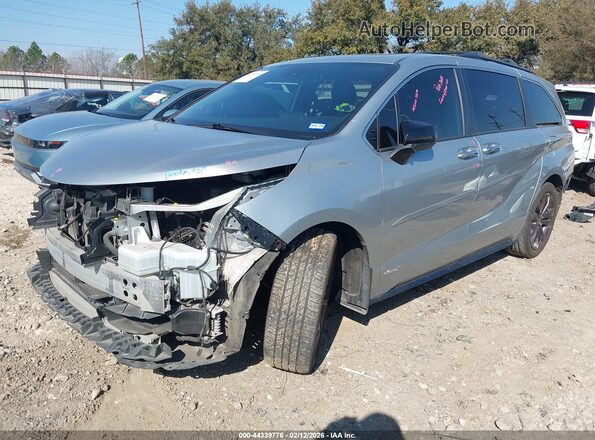 5TDDRKEC6MS060552 2021 TOYOTA SIENNA Silver Առջևի ձախ երեք քառորդ տեսարան