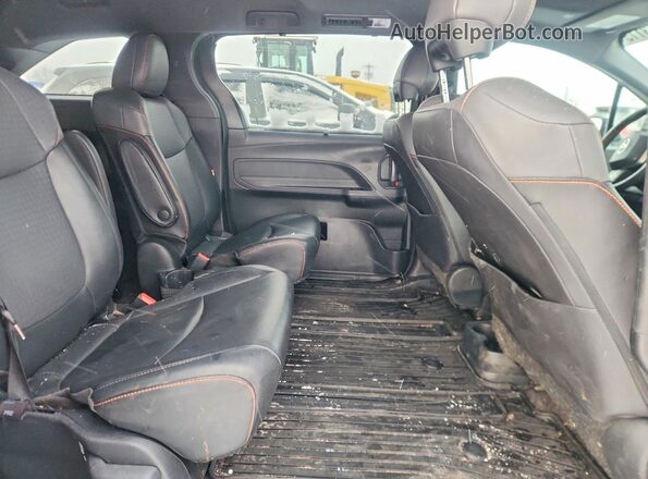 5TDDSKFC4NS059291 2022 TOYOTA SIENNA Black Widok wnętrza z tyłu