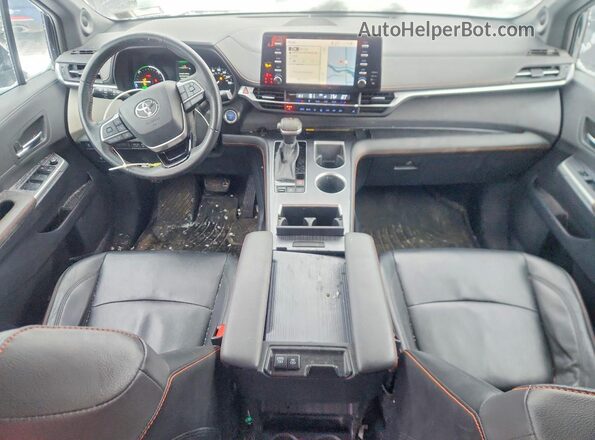 5TDDSKFC4NS059291 2022 TOYOTA SIENNA Black Widok deski rozdzielczej
