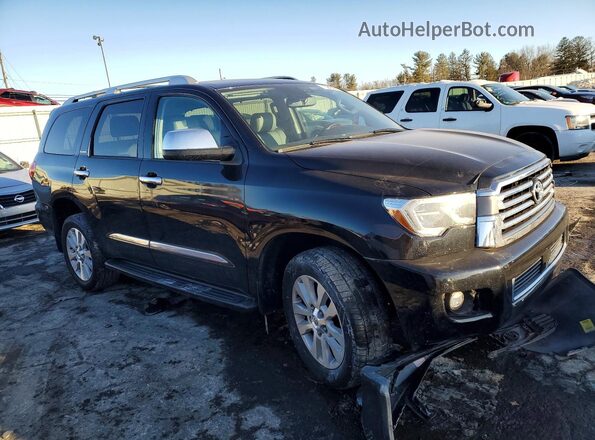 5TDDY5G15JS157401 2018 TOYOTA SEQUOIA Черный Передняя правая четверть