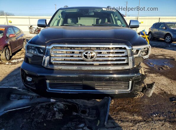 5TDDY5G15JS157401 2018 TOYOTA SEQUOIA Черный Вид спереди