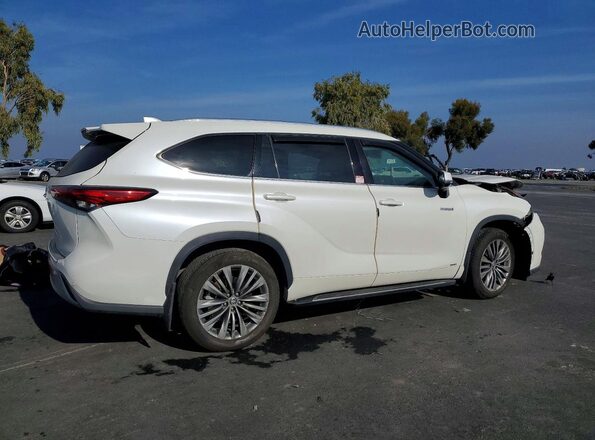 5TDEBRCH3LS002901 2020 TOYOTA HIGHLANDER HYBRID Белый Задняя правая четверть