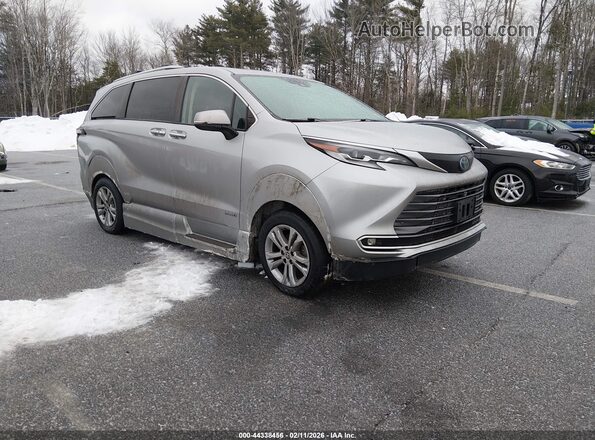 5TDESKFC0MS031118 2021 TOYOTA SIENNA Silver Передня права чверть