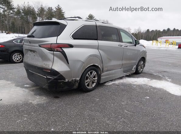 5TDESKFC0MS031118 2021 TOYOTA SIENNA Silver Задня права чверть