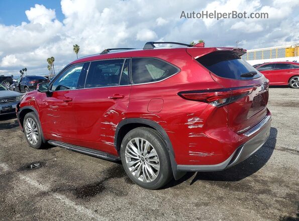 5TDFARAH5PS522209 2023 TOYOTA HIGHLANDER HYBRID Red Rear left