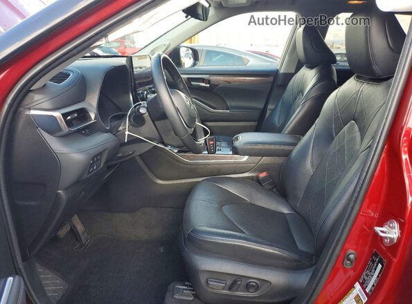 5TDFARAH5PS522209 2023 TOYOTA HIGHLANDER HYBRID Red Front interior view