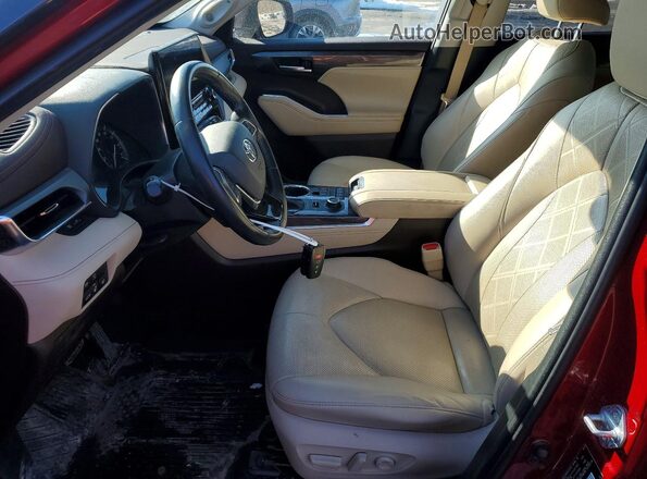 5TDFZRBH8MS111180 2021 TOYOTA HIGHLANDER Red Vista interior delantera