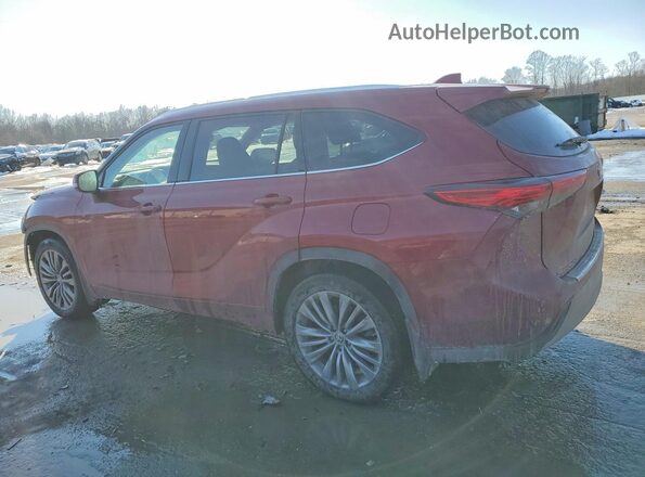 5TDFZRBH8MS111180 2021 TOYOTA HIGHLANDER Red Trasero izquierdo