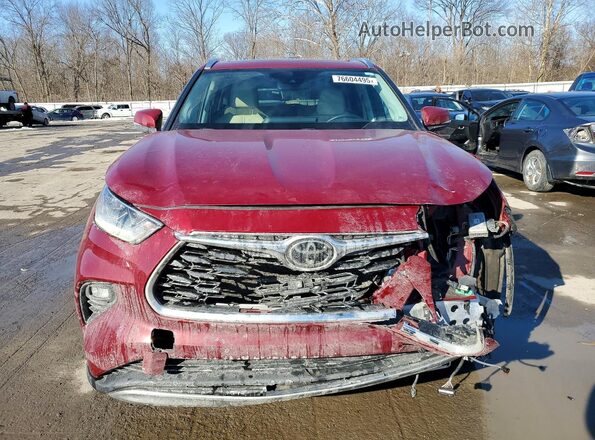 5TDFZRBH8MS111180 2021 TOYOTA HIGHLANDER Red Vista frontal