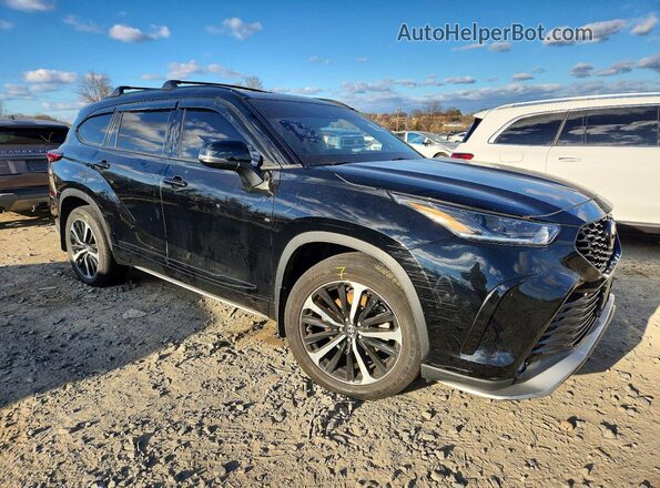 5TDJZRBHXMS151884 2021 TOYOTA HIGHLANDER Черный Передняя правая четверть
