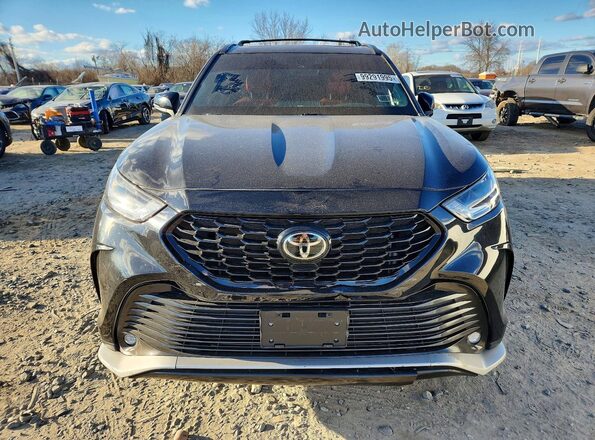 5TDJZRBHXMS151884 2021 TOYOTA HIGHLANDER Черный Вид спереди