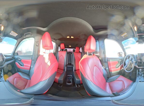 5TDJZRBHXMS151884 2021 TOYOTA HIGHLANDER Черный Панорамный вид салона 360°