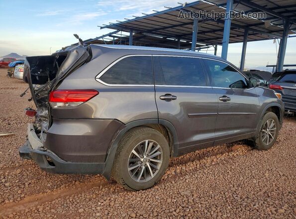 5TDJZRFH0JS542497 2018 TOYOTA HIGHLANDER Gray Tył prawy