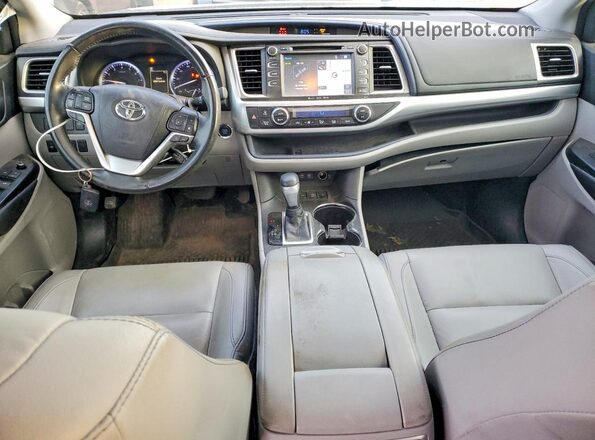 5TDJZRFH0JS542497 2018 TOYOTA HIGHLANDER Gray Widok deski rozdzielczej