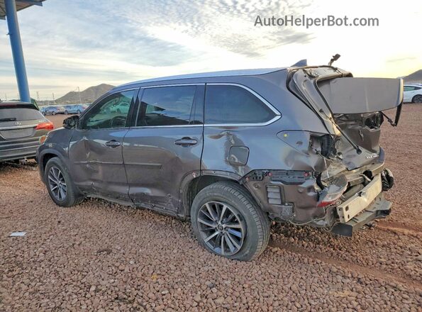 5TDJZRFH0JS542497 2018 TOYOTA HIGHLANDER Gray Tył lewy