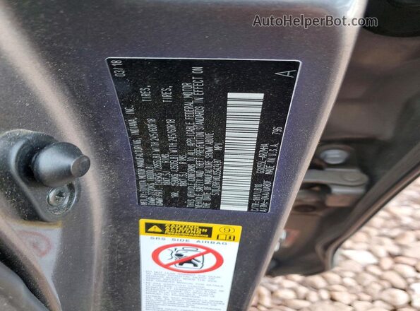 5TDJZRFH0JS542497 2018 TOYOTA HIGHLANDER Gray Widok komory silnika